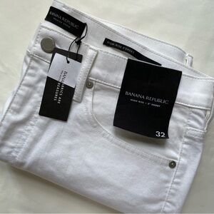 NWT Women’s Banana Republic High-Rise 3” White Summer Shorts Size 32